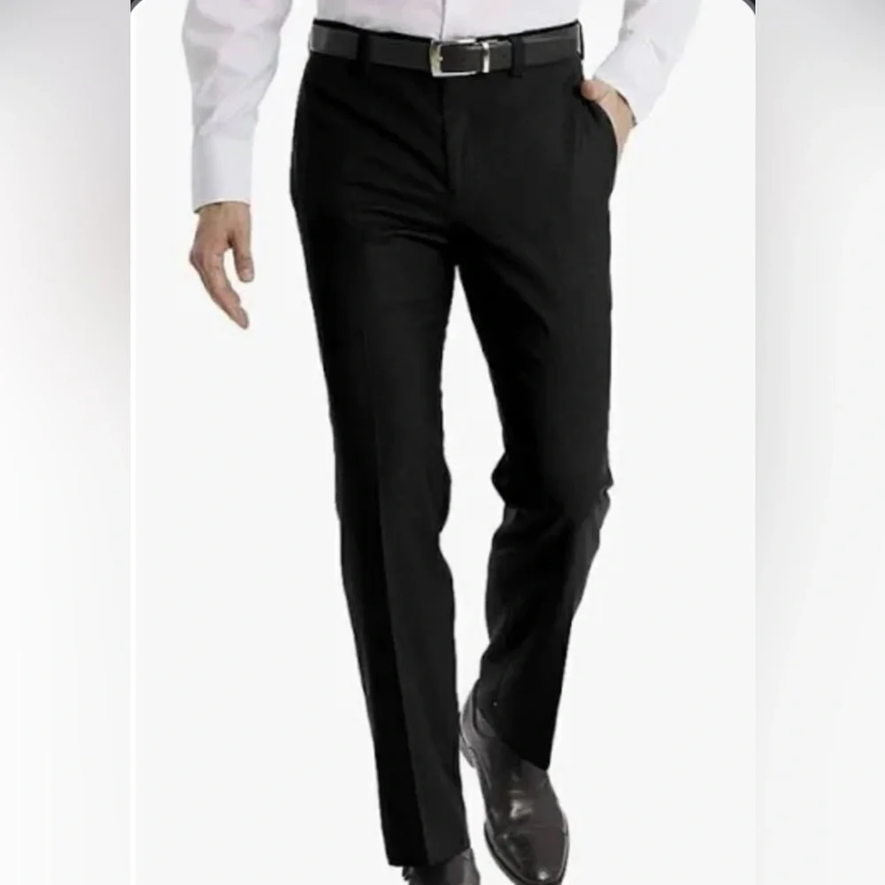 🕶️CALVIN KLEIN🕶️MENS BLACK DRESS SLACKS 40X32 NWT!!!